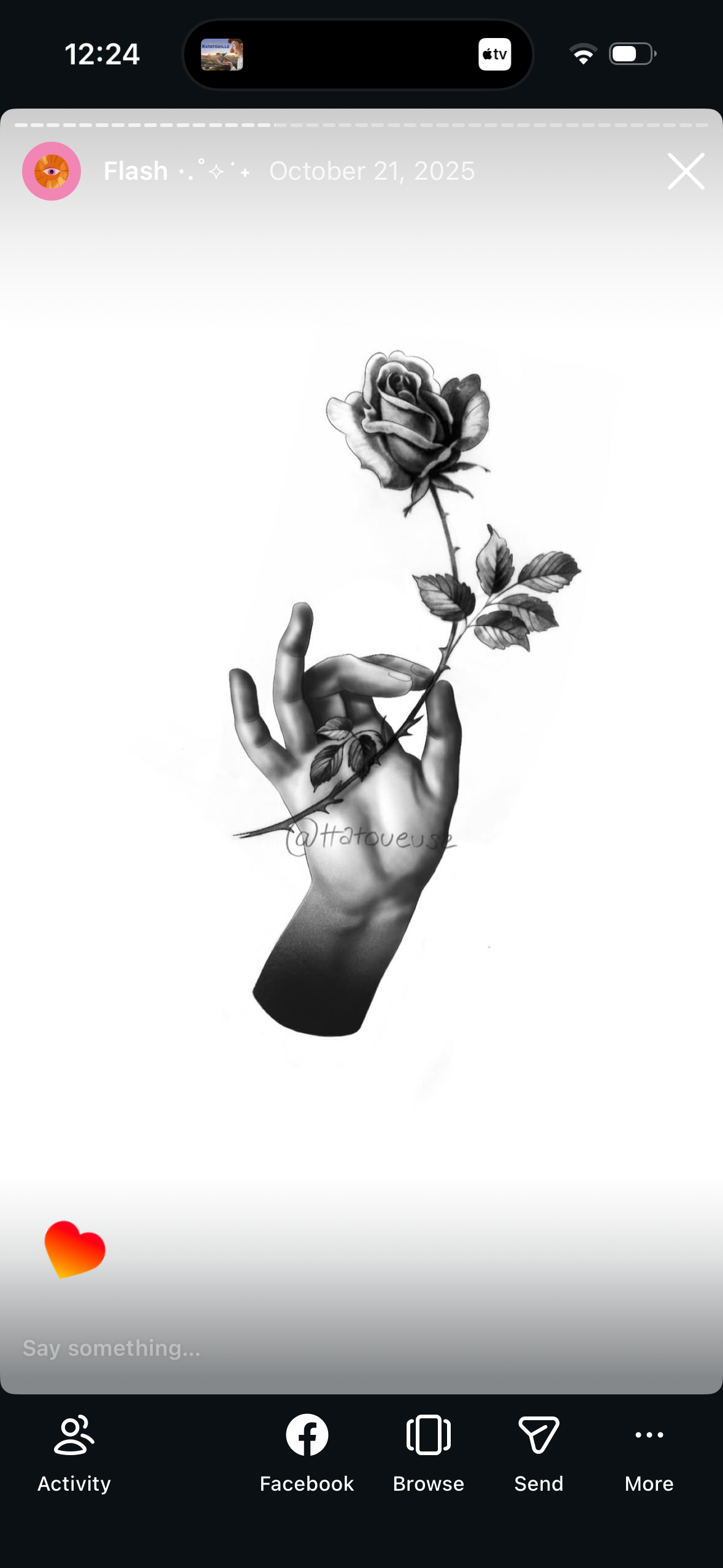 Main à la Rose