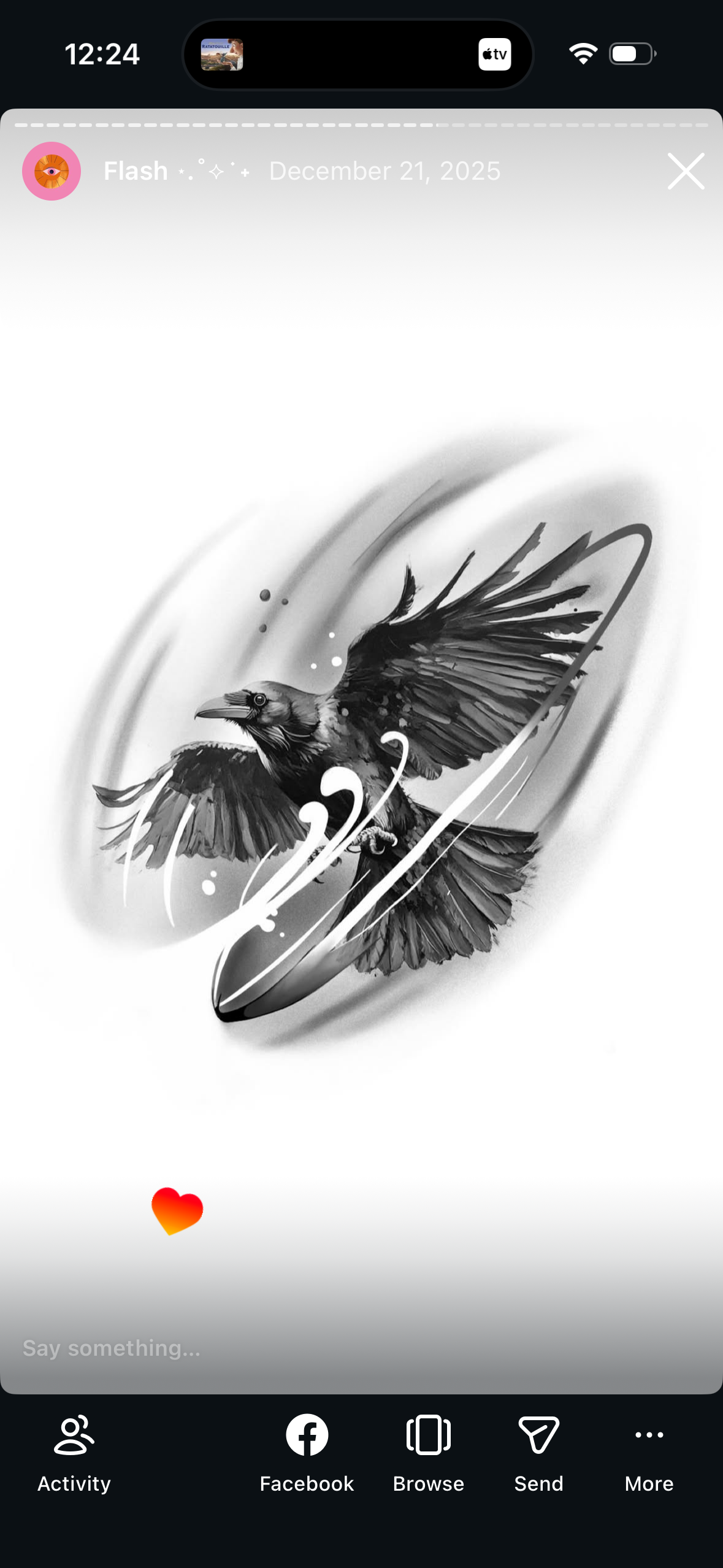 Corbeau en Vol